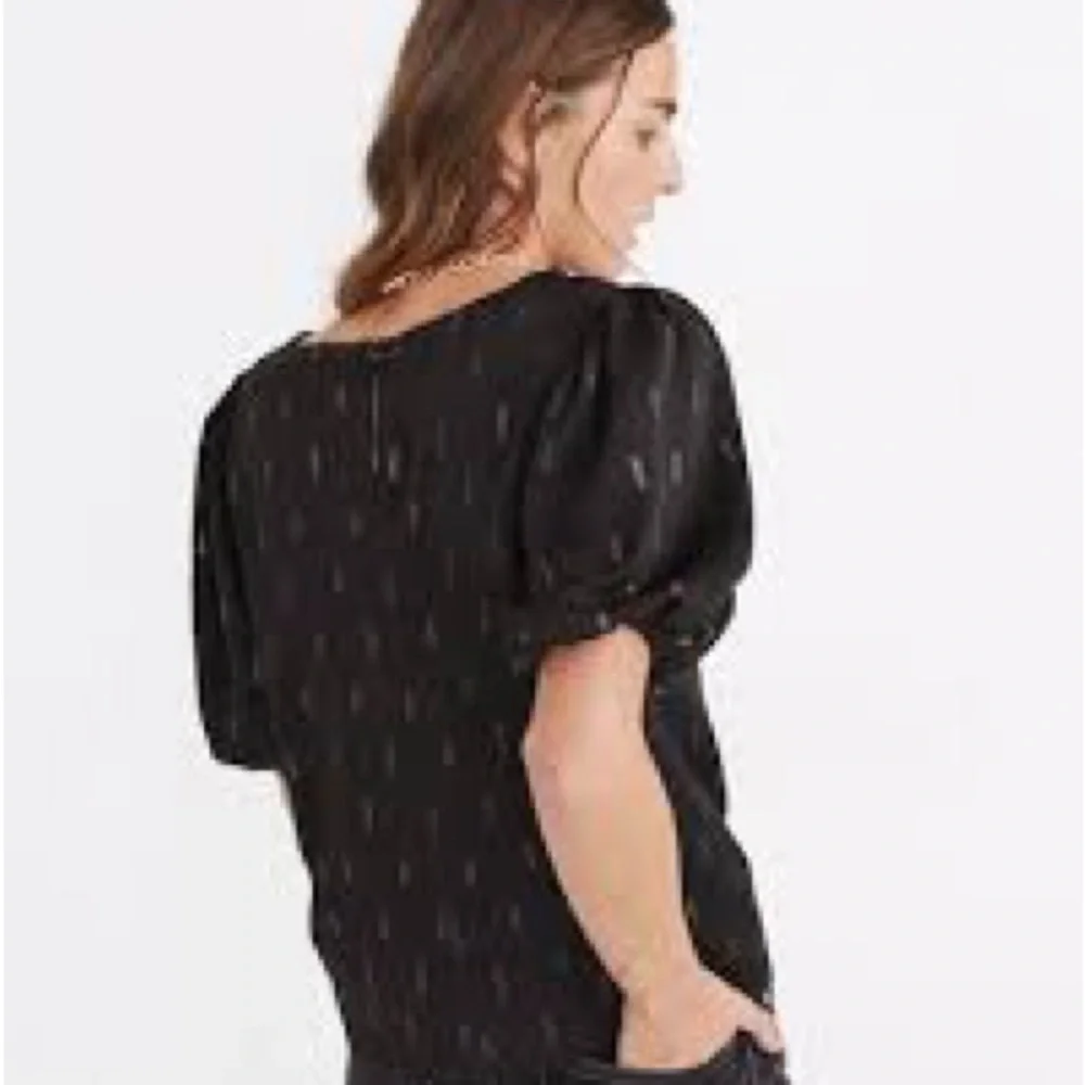 Madewell Jacquard Puffed Sleeve Top Size XXS